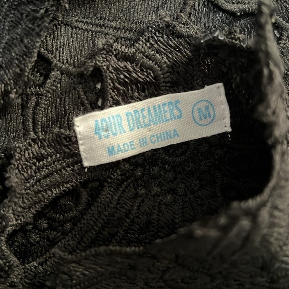 4Our Dreamers Black Floral Eyelet Maxi Dress - Picture 3 of 6